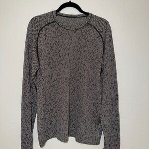 lululemon athletica Black and Gray long sleeve  Shirt